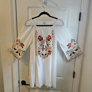 Boho Style Embroidered Dress
